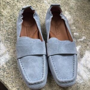 NWOB Gentle Souls Light Blue suede Loafers